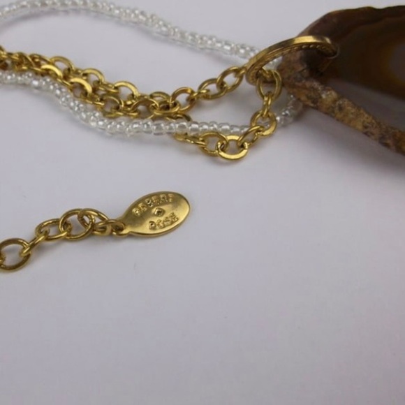 NWT Boxed Macys Robert Rose Geode Necklace 18" - Picture 3 of 3